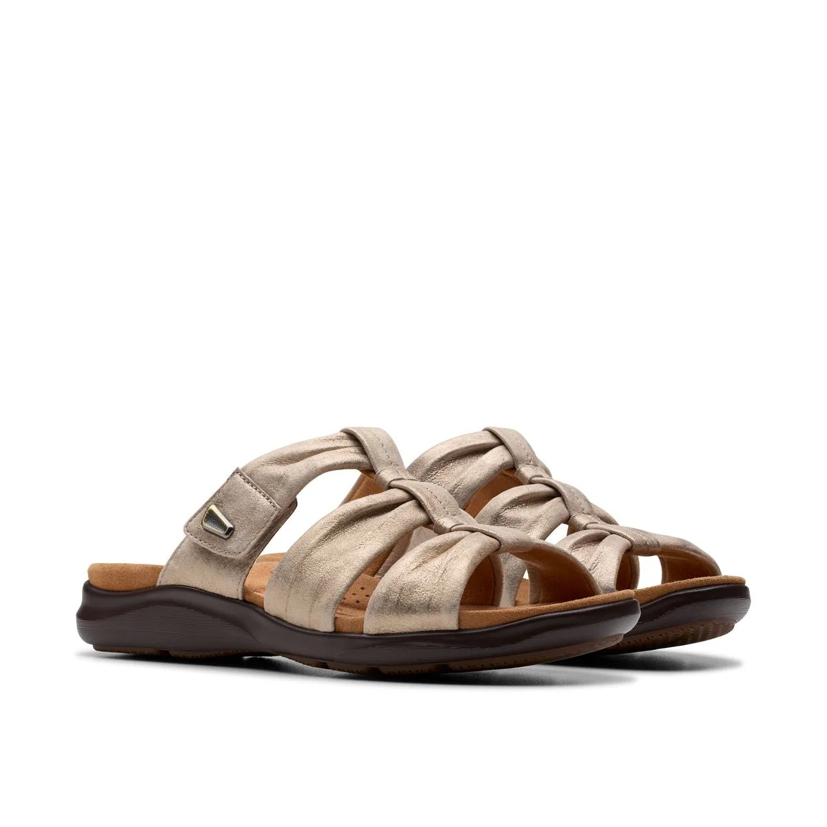 Clarks Kitly Slide Women's Sandals in Metallic - Image 4