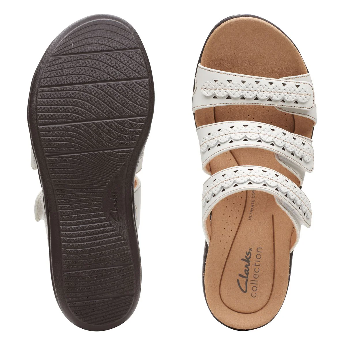 Clarks Laurieann Cove Women's Casual Sandals in White - Image 7