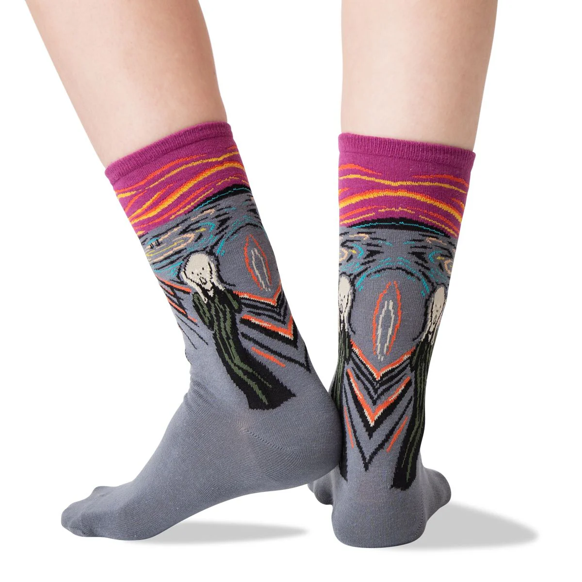 Women's Munch's The Scream Crew Socks - Image 2