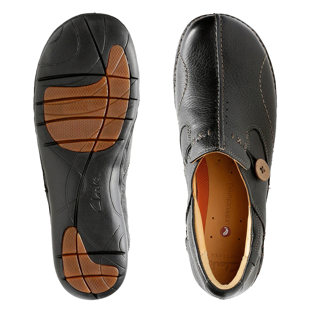 Women's Un Loop Black Slip Ons - Image 5