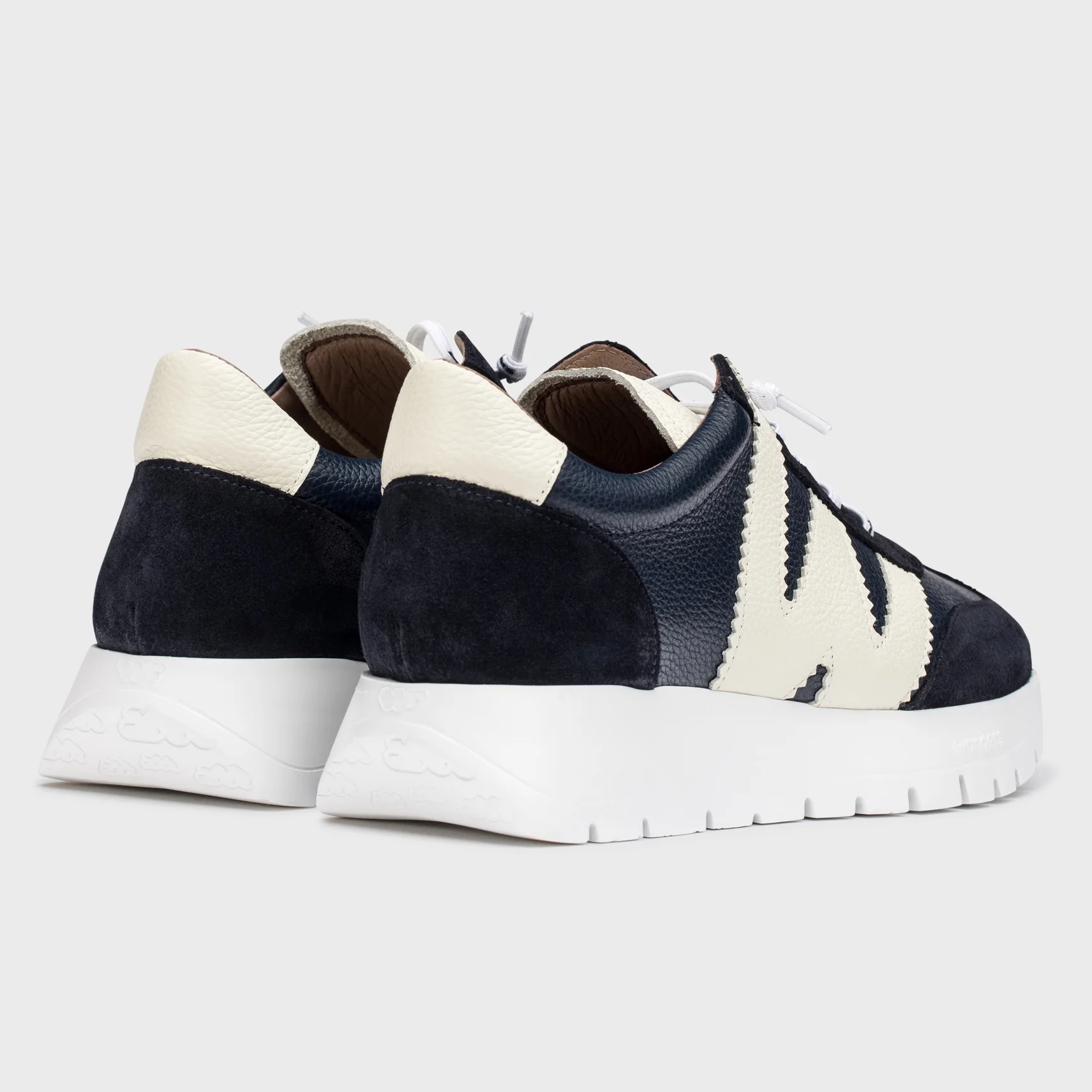 Wonders A-2476 Women's RACER Sneaker in Navy Blue - Image 4