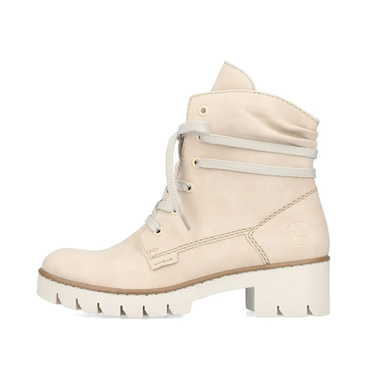 X5717 Lace Up Boots with Side Zipper - Image 2