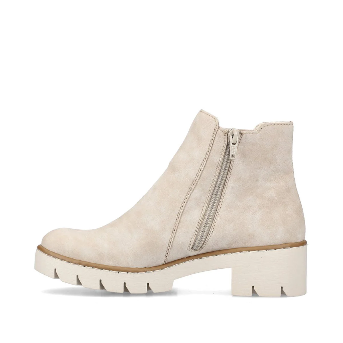 X5772 Chelsea Boots In Beige For Women - Image 3