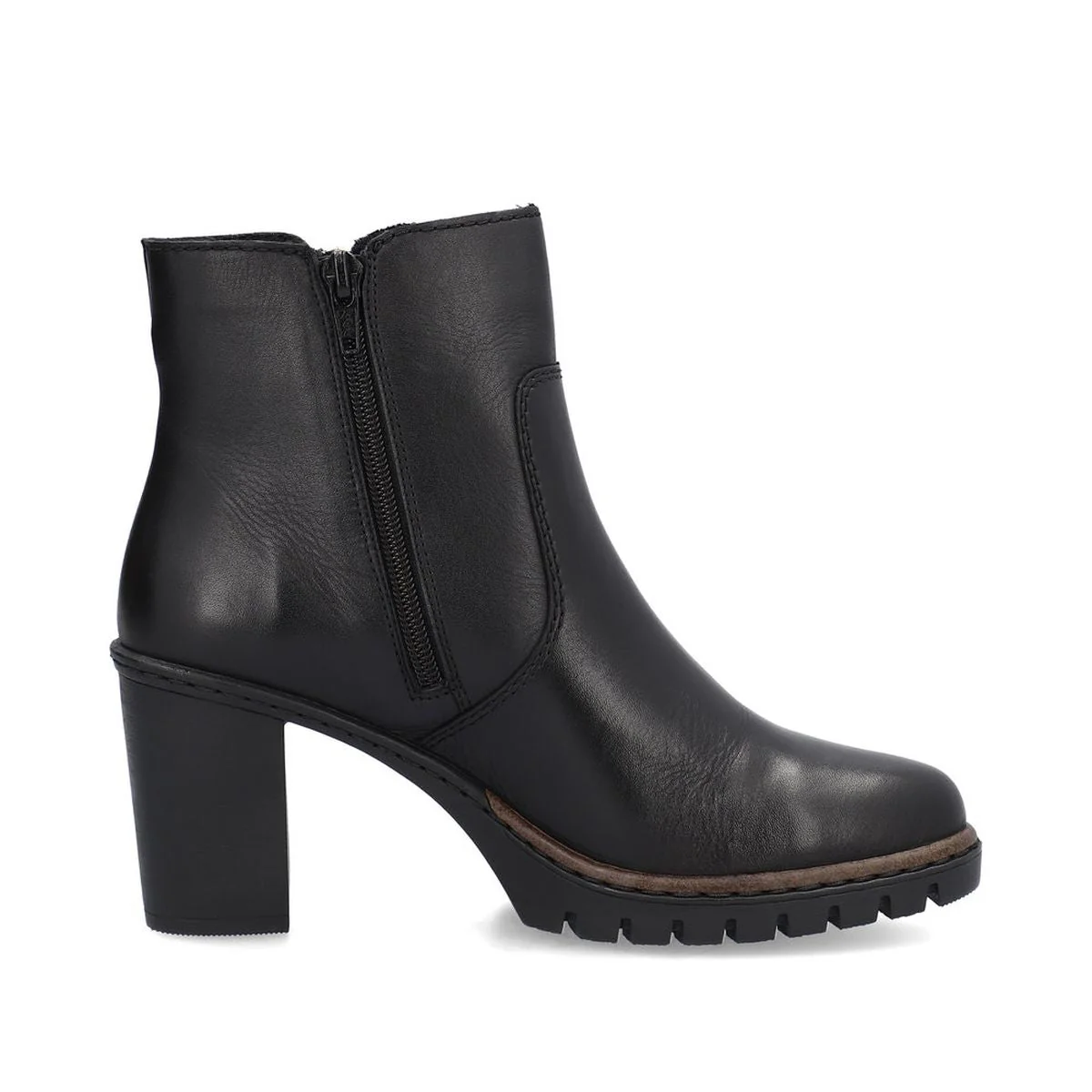 Rieker Y2557 Leather Dress Heel Ankle Boot - Image 4