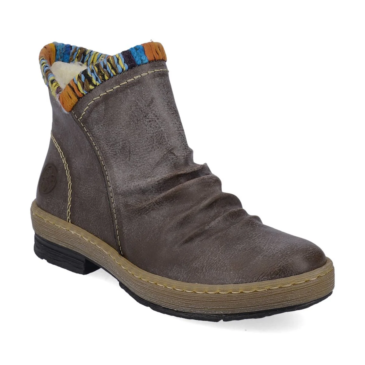 Rieker Z6755 Grey Warm Lined Ankle Boots