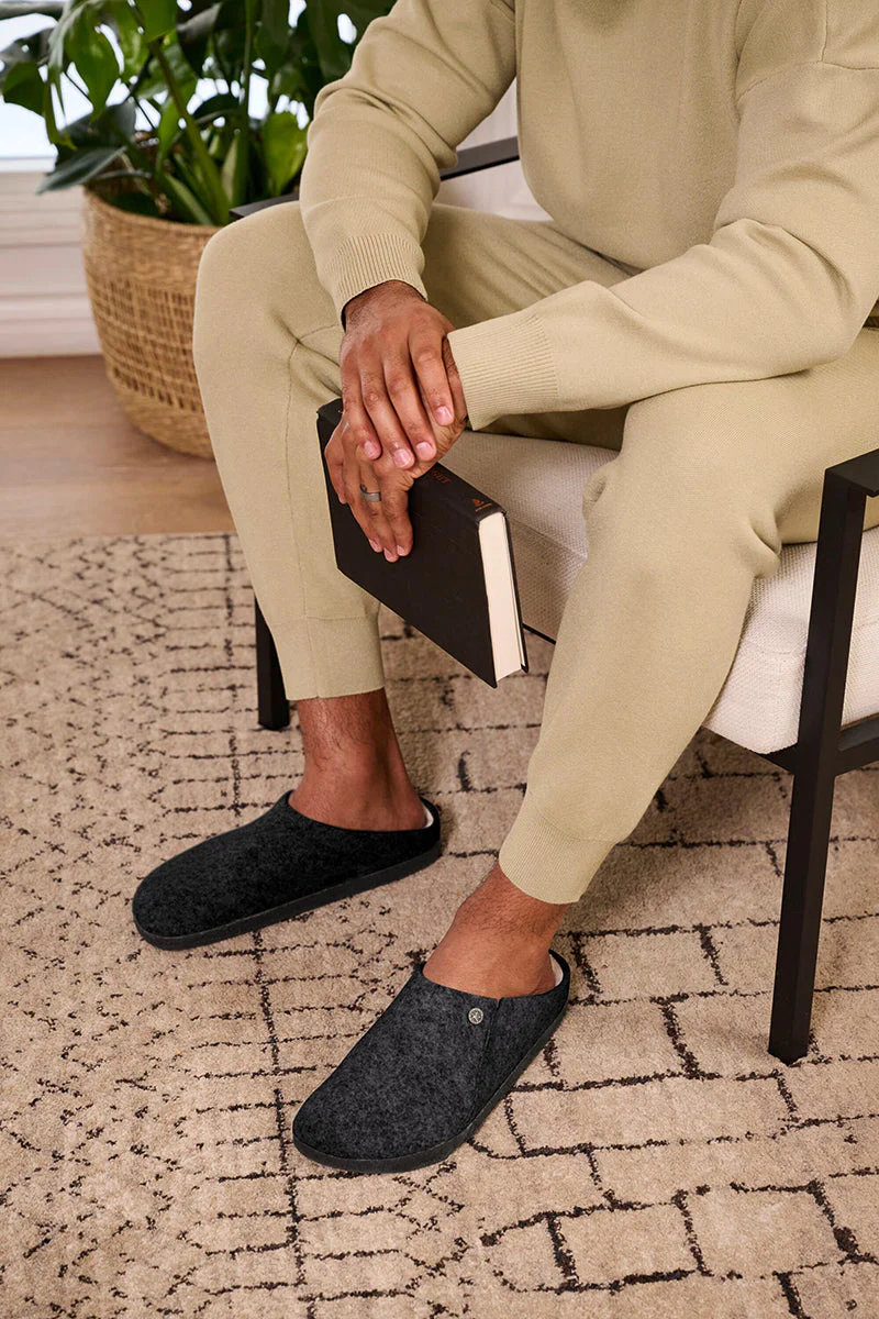 Birkenstock Men's Zermatt Shearling – Black - Image 6